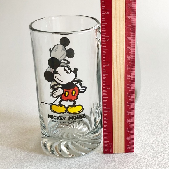 Set 2 VTG Disney Goofy Mickey Glass Stein Mug Cup - Picture 10 of 11